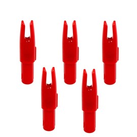 Zhan Yi Arrow Nocks 0.246 Pulgadas diámetro Interior Insertos 6.20 mm 60 Unidades para arquería tamaño estándar (0.244" a 0.246") Flechas, Rojo