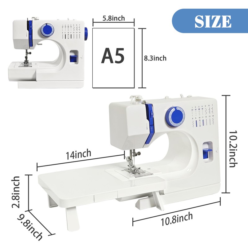Lastempa All-in-One Sewing Machine for Beginners, Easy to Use Dual