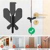 Upgrade Portable Door Lock for Travel,Suithink 304 Stainless Steel Black