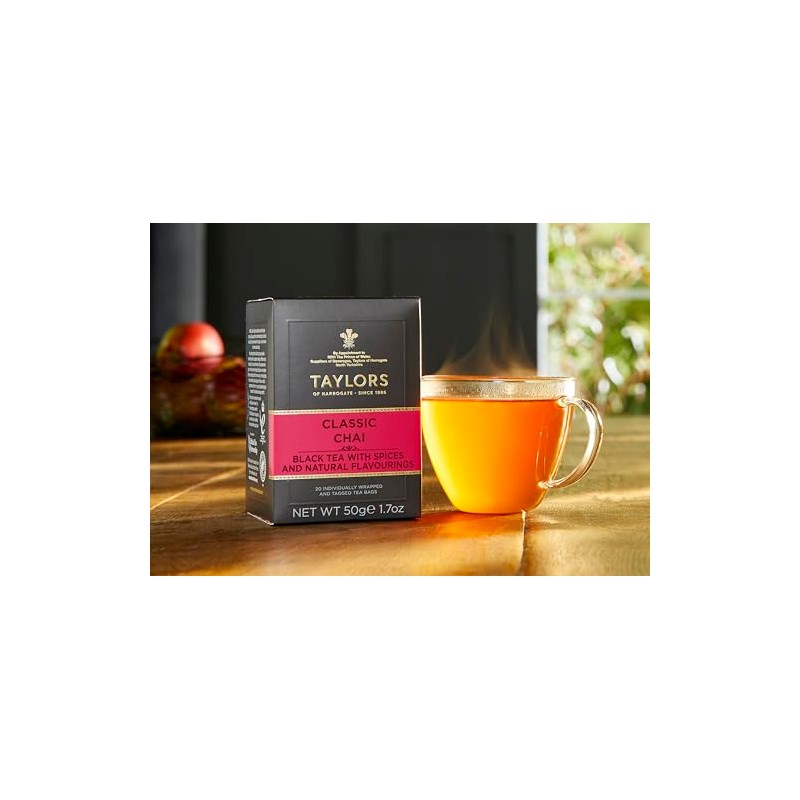 Taylors of Harrogate Classic Chai Tea, 20 Teabags (Pack of