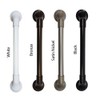 18 in MedGear Wall-Mount Bath Assisting Grab Bar, White &