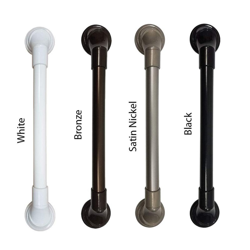 18 in MedGear Wall-Mount Bath Assisting Grab Bar, White &
