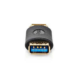 NEDIS CCBW60900AT USB Adapter | USB 3.2 Gen 1 | USB-A Female | USB-A Female | 5 Gbps | Gold-Plated | Anthracite | Box