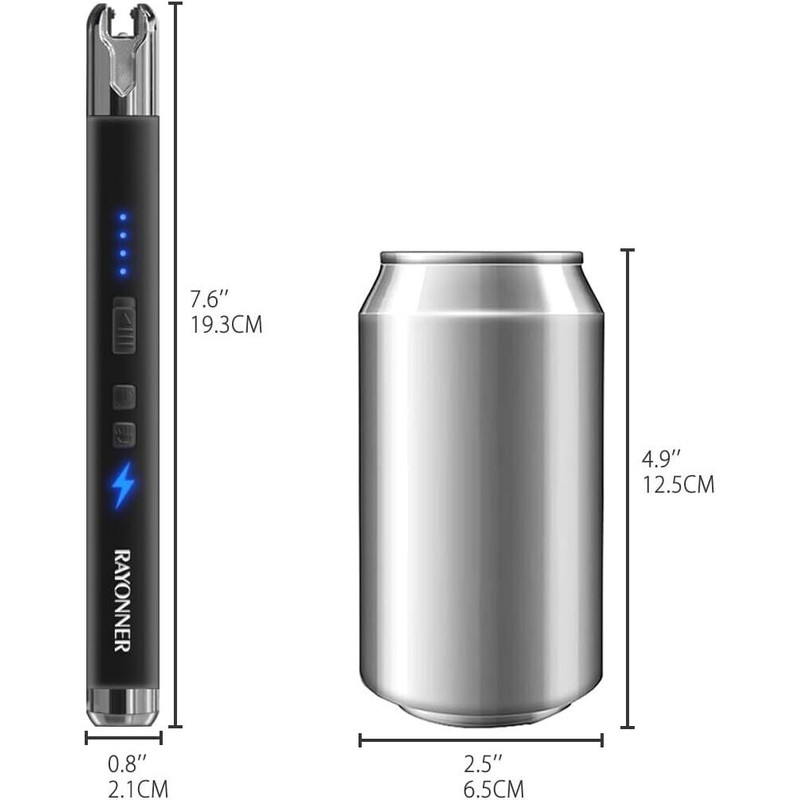 Rayonner Electric Candle Lighter USB Rechargeable Safety Switch Lighter Great