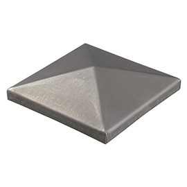 Alberts 418021 Post Cap for Square Metal Posts, for Welding, Steel, 80 x 80 mm