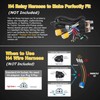 Partsam 2PCS Rectangle H6054 LED Headlights 5x7 7x6 Headlamp Hi/Low