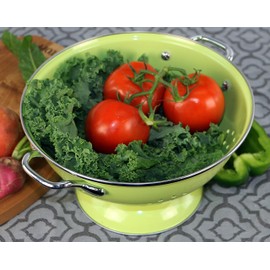 Calypso Basics by Reston Lloyd Powder Coated Enameled Colander, 3 Quart, Lime