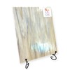 BiNARi Glass Studio 8" X 12" Medium Grey-Brown, White Opal