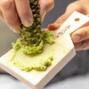 Traditional Japanese grater for wasabi and ginger (bamboo brush, large