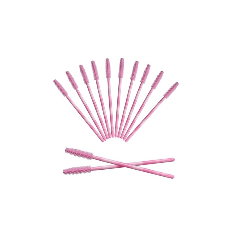 50Pcs Varita de Máscara de Silicona, Cepillos Desechables para Pestañas,