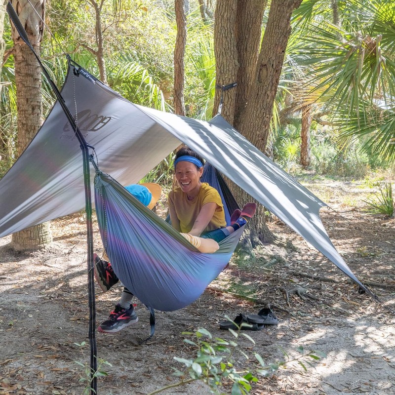 ENO Profly Rain Tarp Grey 70 Denier Rip Stop Nylon