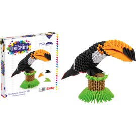 Lansay Mille et Un Origami - Toucan 3D Sculpture - Manual Activities - Ages 8+