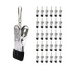 BERYLER 30PCS Small Clothes Pin with Hook for Easy Hanging,