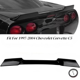 Unbranded For 1997 -2004 Chevy Corvette C5 Carbon Look Style Rear Trunk Wing Spoiler ABS