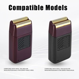 For wahl Shaver Foil Replacement Razor Blades,Compatible with wahl Super Close Replacement Foil 07031-100, 07043 Shavers (Red/2Pack)