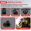 Pyle 4” Waterproof Off-Road Speakers, 900W Compact Power Sport Speaker