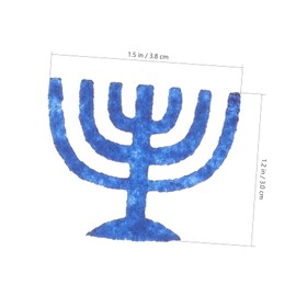 HOMSFOU 50pcs Hanukkah Decoration Star of David Holiday Confetti Hanukkah Party Decorations Chanukah Confetti Table Decor Durable Party Supplies Non-Woven Fabric Glitter Banquet Table