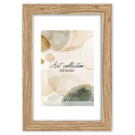 Abio Picture Frame Photo Frame Poster Frame for Photos Pictures Poster Rustic Vintage Boho Retro (MDF Wood, Oak, 42 x 59.4 cm, DIN A2)