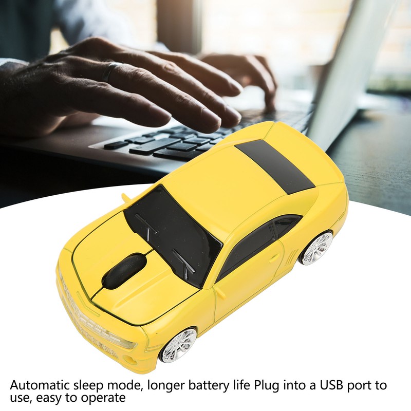 Race Car Wireless Mouse Sports Car Computer Mouse 2.4 GHz