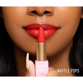 Beauty Bakerie Makeup Matte Lipstick, Long Lasting 24hr Wear Lip Stick for Women, Smooth Matte Finish, Highly Pigmented, Moisturizing, Smudge-Proof Matt Lipsticks, 3.5g, Waffle Pops