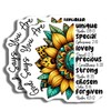 Inspirational Magnets - Bible Verse Magnets - Sunflower Art Magnets