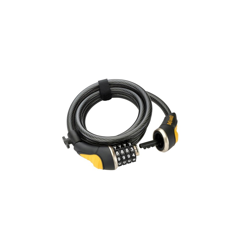 OnGuard Doberman Combo 6' Coil Cable – Medium-Duty 12 mm