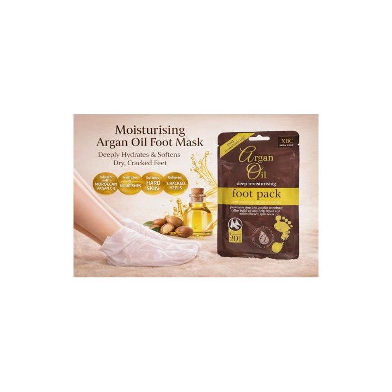 Multi Pack Deep Moisturising Foot Pack with Moroccan Argan Oil