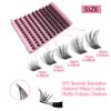 Lash Clusters, 120Pcs DIY Individual Eyelash Extenisons Natural Look D