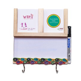 IVEI Kühlschrankmagnet mit trocken abwischbarer Tafel und Papierquilling auf einem Holzrahmen, Kalender und Bilderrahmen – Budgetgeschenke – einzigartige Ideen – Whiteboard