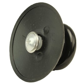 Spares2go Universal Plastic Glass Lid Knob for Slow Cooker Pot/Saucepan (Black)