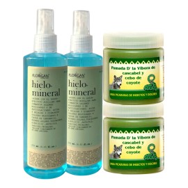 Hielo Mineral Florigan 250ml 2pz +2 Pomada Vibora Para Dolor