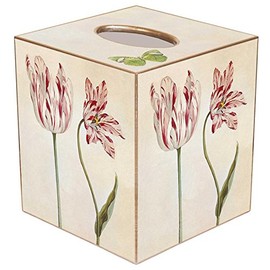 Tulips Paper Mache Tissue Box Cover