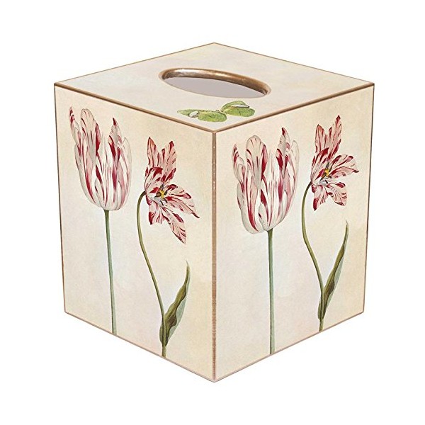 Tulips Paper Mache Tissue Box Cover