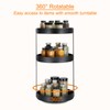 uxcell 3 Tier Lazy Susan Turntable, 12 Inch Metal Spice
