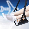 Footrest Airplane, Aeroplane Footrest Foot Hammock Aeroplane with Inflatable Cushion,