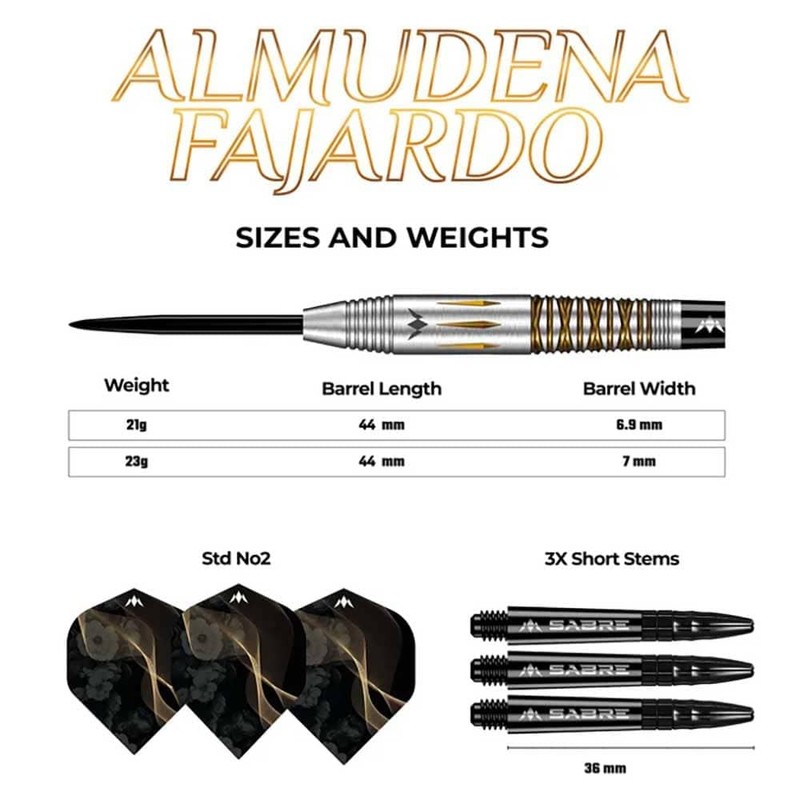Mission Darts Mission Almudeno Fajardo 95% Steel Darts 23 g