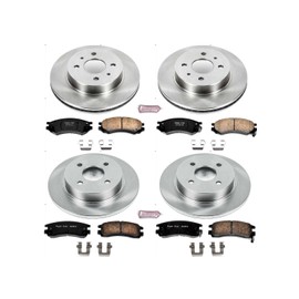 Power Stop KOE7630 Autospecialty Front and Rear Replacement Brake Kit-OE Brake Rotors & Ceramic Brake Pads For SC, SC1, SC2, SL, SL1, SL2, SW1, SW2 [Model Specific]