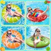 LATERN 7Pcs Fruit Inflatable Pool Floats, 4Pcs 75CM Watermelon Kiwi
