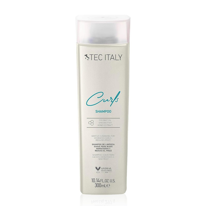 TEC ITALY Curls Shampoo Nutrición Rizos Antifrizz Protección UV 300