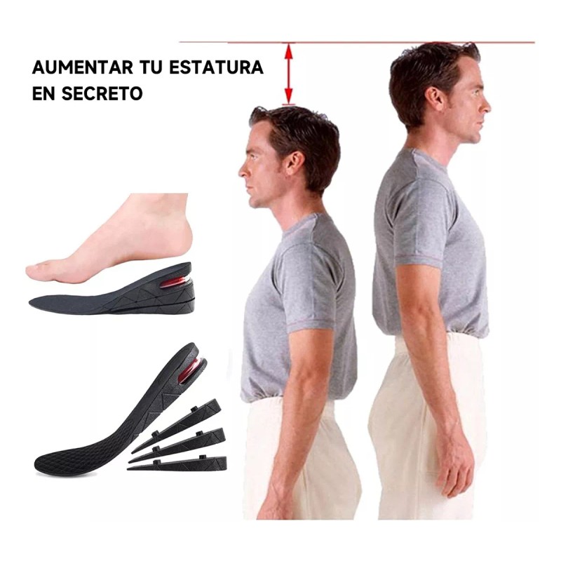 Lostrain Plantillas De Aumento De Altura Unisex 3cm-7.5 Cm 4