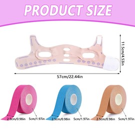 TOEECY Chin Strap Anti Gravitationsmaske Hochgradig Dehnbar Doppelkinn Straffer Atmungsaktiver Komfort mit Klettverschluss für Doppelkinn und Hautstraffung