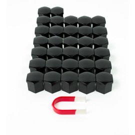 V-LUX AUTO for RAM 1500 2500 (Including EV) Lug Nut Covers - 32 Glossy Black Wheel Nut Caps