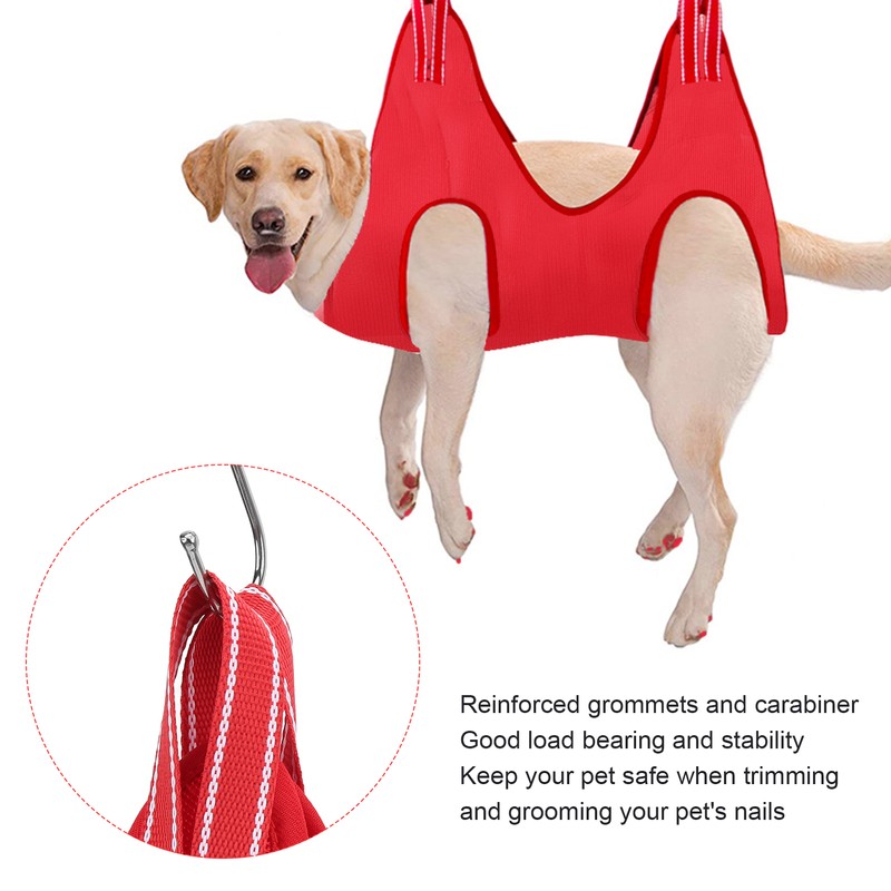 Dog Grooming Hammock Set Breathable Safe Restraint Bag Pet Grooming