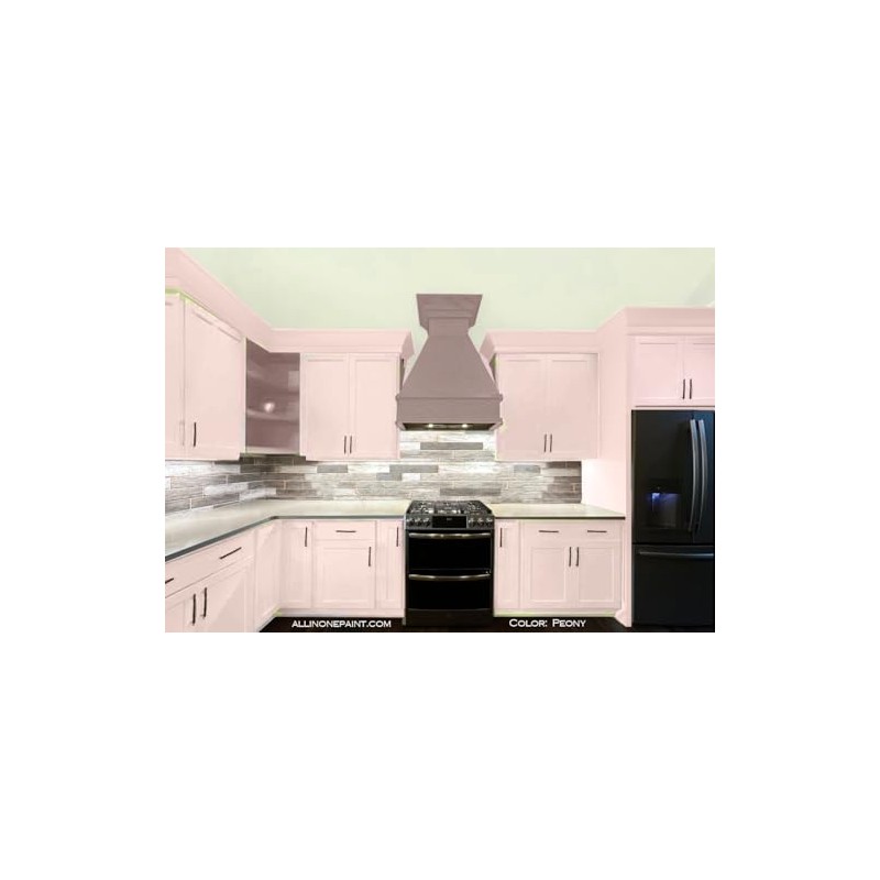 ALL-IN-ONE Paint, Peony (pale pink), Quart - Durable cabinet and