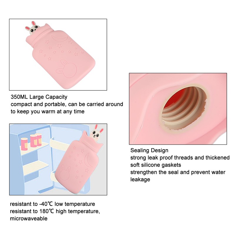 Hot Water Bottle Microwave Heating Explosion Proof Leak Proof Portable