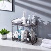 zccz 2-Tier Bathroom Countertop Organizer - Detachable Standing Rack Bathroom