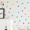 Wajade 60 PCS Colorful Dots Wall Stickers Round Circle Wall