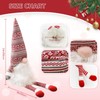 Gnome Christmas Tree Topper,Gnome Christmas Ornaments Santa Gnomes Plush Party