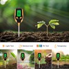5-in-1 Bodentester, Feuchtigkeitsmesser, Testen Sie Bodenfeuchtigkeit/Bodenfeuchtigkeit/Umgebungsbeleuchtung/Boden-pH-Wert, Bodentester, Hygrometer-Sensor für Gartenpflanze,