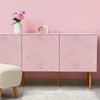 TANONE Pink Peel and Stick Wallpaper 17.7" X 394" Pink
